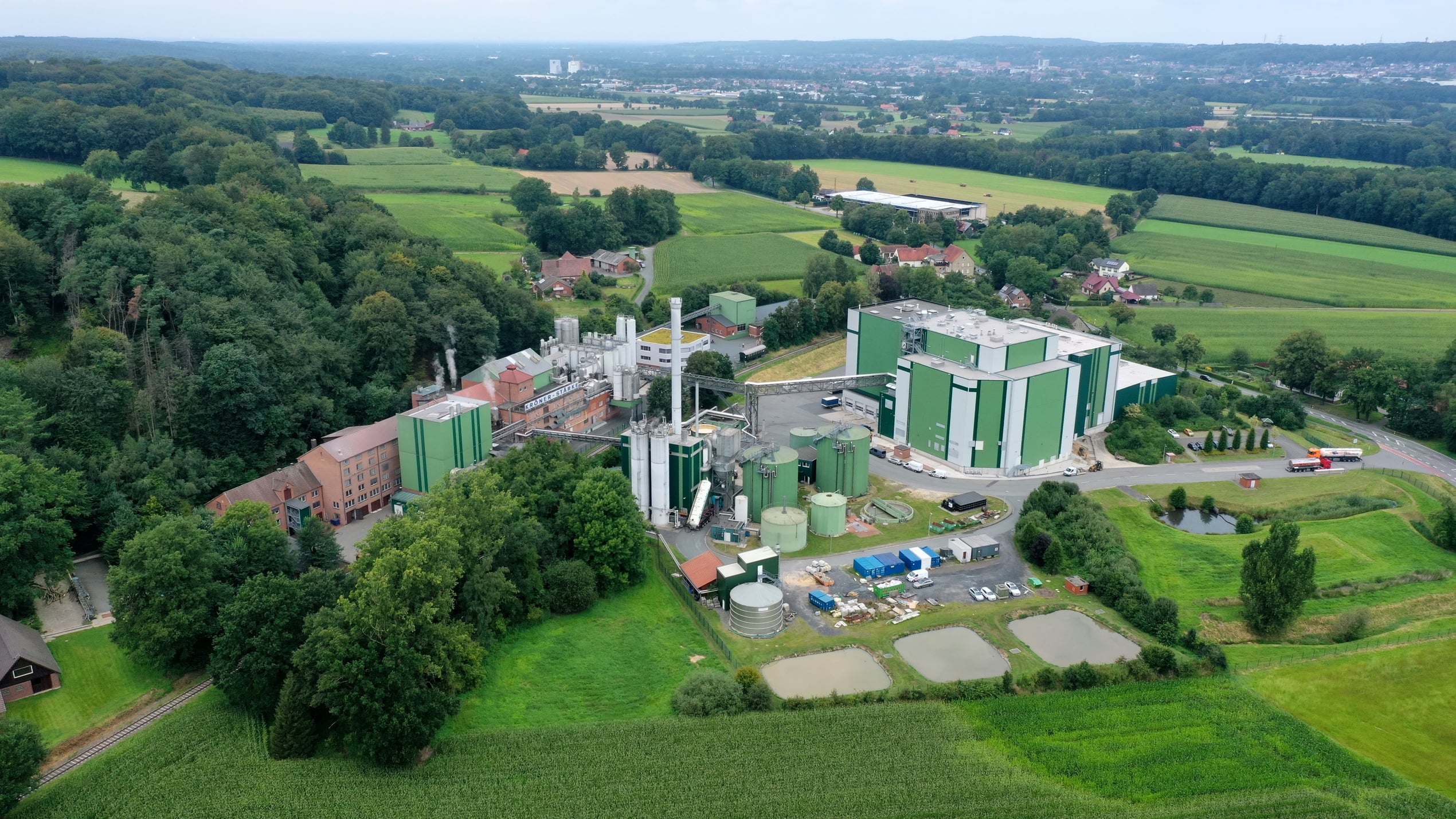 Fertige Biokohle im Lager